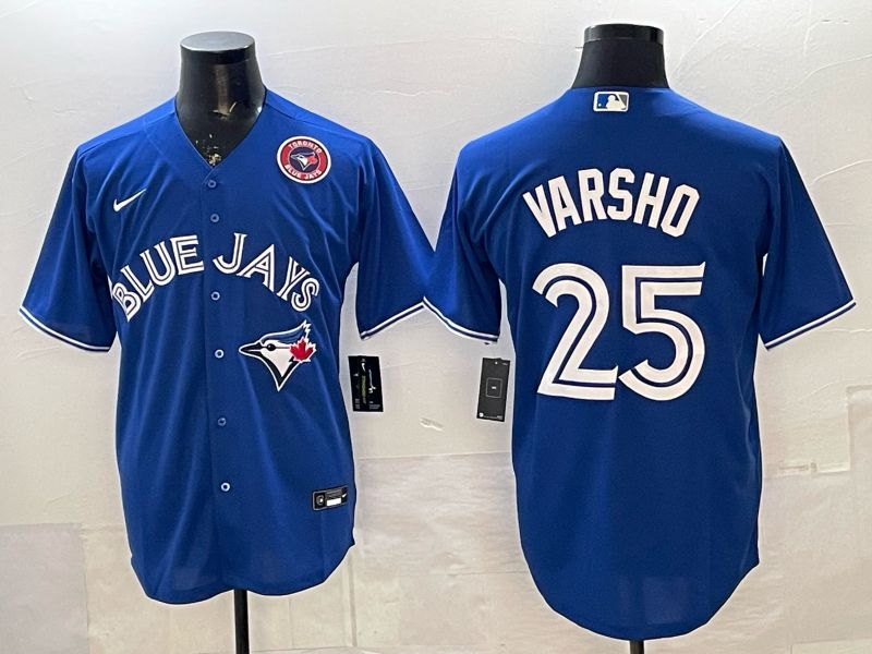 Men Toronto Blue Jays #25 Varsho Blue 2026 Nike Game MLB Jersey 004